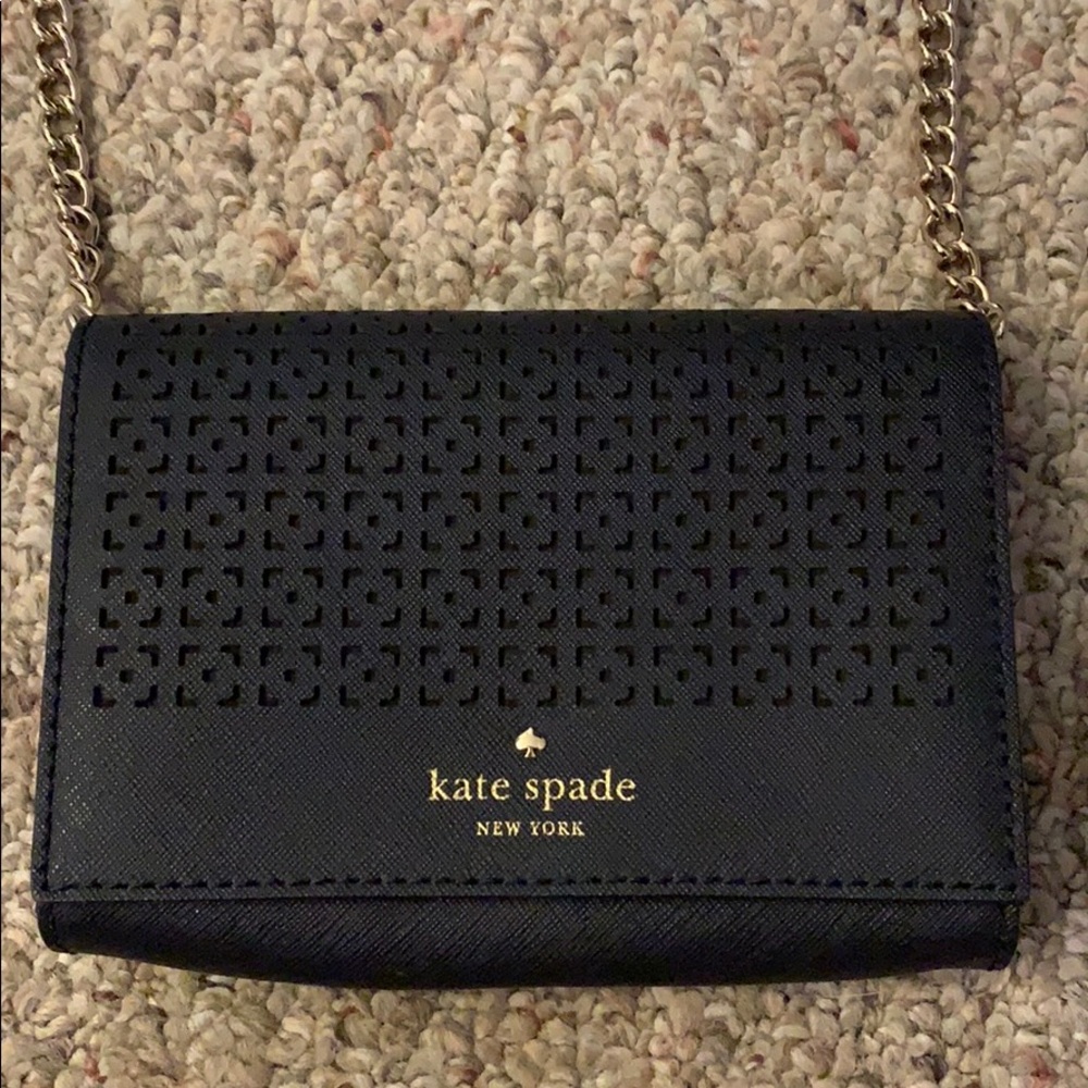 Kate Spade - small navy crossbody bag